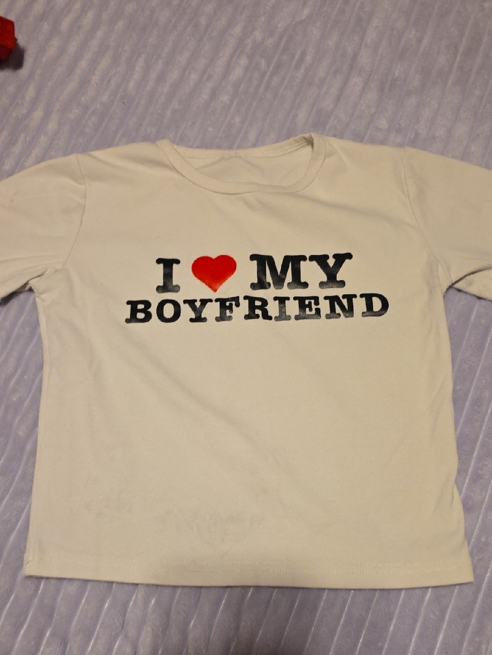 Kids Cream 'I ♥ My Boyfriend' Graphic Tee